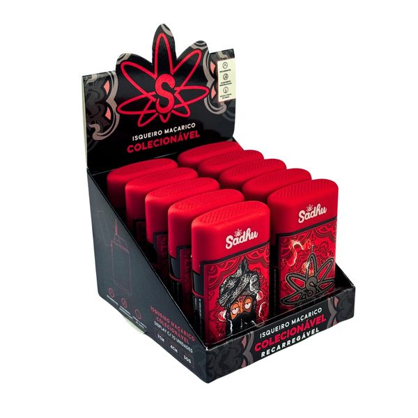 Isqueiro Macarico Sadhu Sadhumaca Vermelho 10 Unidades 36067.jpg